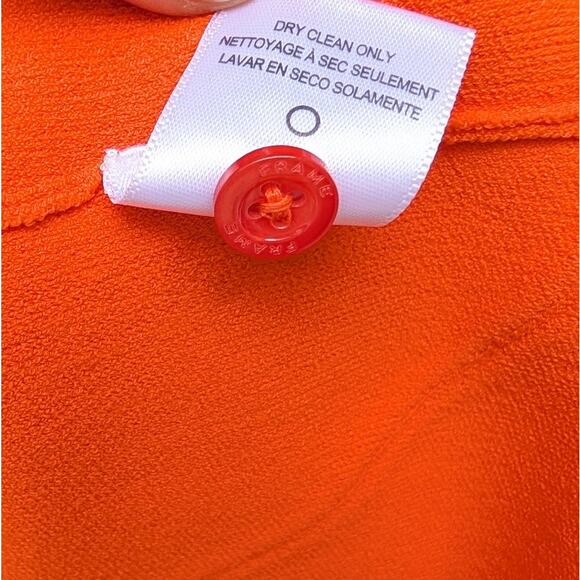 FRAME x Julia Sarr Jamois Orange Cut-Out Stretch-Woven Mini Dress, size XS - Picture 8 of 12